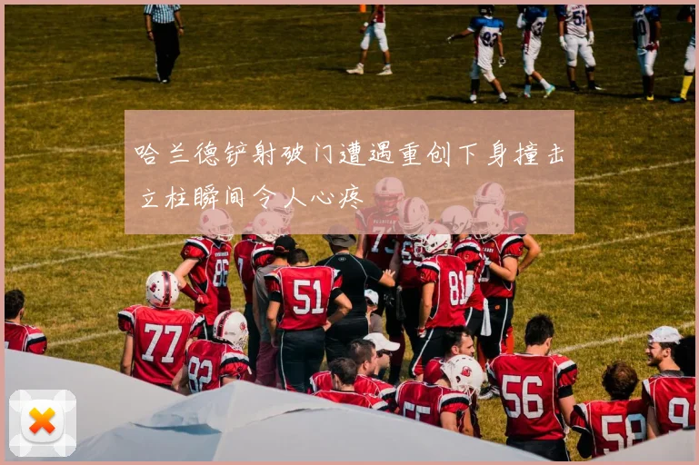 哈兰德铲射破门遭遇重创下身撞击立柱瞬间令人心疼