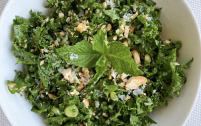 Kale Salad w Ponzu Sesame Dressing